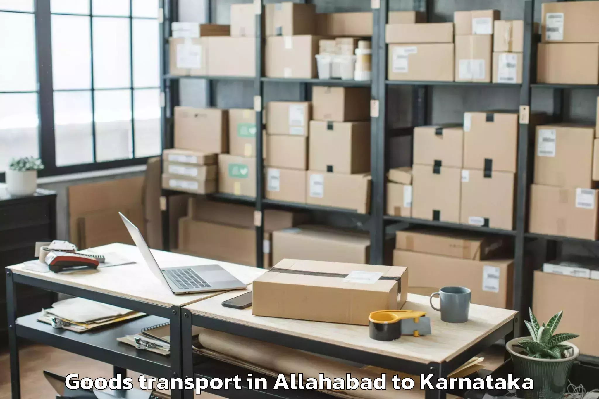 Affordable Allahabad to Yaragatti Goods Transport